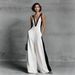 Women's Sleeveless V Neck Jumpsuit Color Block Wide Leg Summer Fashion Independent Website European American Style 2026 New Arrival_ecoleips.com