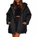Aria Basics INS European And American Foreign Trade 2023 Women's Winter Coat Casual Diamond Quilted Hooded Lightweight Jacket_ecoleips.com