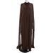 Women's Clothing Two Piece Set Pullover Backless Dress With Mesh Long Shawl Long Sleeved Ribbon Dress_ecoleips.com