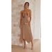 Women's Clothing Sexy variable pleated skirt set casual vacation lace-up two-piece set_ecoleips.com