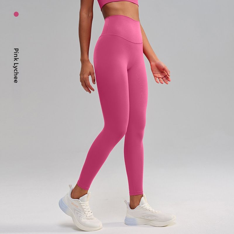 NS High Waist Yoga Pants For Women Nude Tight Peach Hip Sports Fitness Clothing No Embarrassing Lines_ecoleips.com