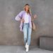 Foreign Trade Women's Clothing, New Summer Style, European And American Casual Distressed Fringed Ripped Loose Denim_ecoleips.com
