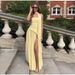 Women's Sexy Strapless Asymmetrical High Slit Backless Maxi Dress – Summer Party Gown 2026_ecoleips.com