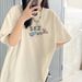 Short-sleeved Women's T-shirt 2026 New Popular Summer White Cotton Loose Half-sleeved T-shirt Huge Good-looking Top_ecoleips.com