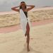 Women's Clothing One Shoulder Irregular High Slit Dress For Women Summer Seaside Sexy Hot Girl Style_ecoleips.com
