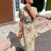 2026 Cross-Border Foreign Trade Women's Clothing European And American Spring New Fashion Tight-Fitting Printed Twist_ecoleips.com