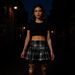 Women's Plaid Mini Skirt Cross Strap Lace Pleated New Style Spicy Girl Subculture Skirt For Autumn Winter_ecoleips.com