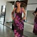 Women's Clothing Summer New Fashion Print Sexy U Neck Small Vest Slim Skirt Suit_ecoleips.com