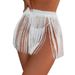 Spring And Summer Beach Fringed Short Skirt Swimsuit Bikini Skirt Seaside Vacation Beach Skirt Women_ecoleips.com