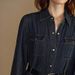 K Women's Fashion Denim Long Sleeved Breasted Waist Cinched Dress. No Belt Or Other Accessories._ecoleips.com