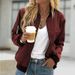 Women's Clothing Casual Jacket Women's Spring New Solid Color Fashion Zipper Outer Jacket For Women_ecoleips.com