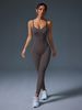 K Threaded One-piece Yoga Suit, Women's Slim Shoulder And Beautiful Back Jumpsuit, Running, Abdominal Tightening, Hip Lifting, Fitness Jumpsuit_ecoleips.com