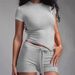 Women's Short Sleeve T-Shirt And Drawstring Shorts Sleepwear Set Comfortable Soft Pajama Set for Lounge And Sleep Multiple Colors Available_ecoleips.com