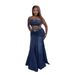 Women's Clothing New Fashion Sexy Tube Top Waist Denim Long Skirt Suit_ecoleips.com