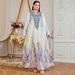 Women's Long Dress Digital Print V Neck Casual Loose Elegant Fashion Cross Border E Commerce Muslim Clothing_ecoleips.com