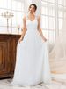 Women’s Clothing New Sling Big Swing Solid Color Long Skirt Long Tail Dress Wedding Dress_ecoleips.com