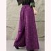 2025 Autumn Collection Women's Cotton-Linen Jacquard Wide-Leg Pants, Ethnic Style, Vintage Embroidery, Elastic Waist,_ecoleips.com