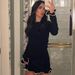 Talenza Knitted Contrast Slim Fit Mini Dress Women's Autumn New Knitted Sweater Dress Fashionable Long Sleeve Knitted Mini Dress_ecoleips.com