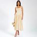Fashion Women Square Neck Sleeveless Slip Dress Sexy Elegant Patchwork Open Back Slim Bodycon Long Maxi Dress_ecoleips.com