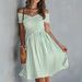 2026 Cross-Border Spring/Summer New Off-Shoulder Striped European And American Style Slim-Fit Dress Manufacturer Supply_ecoleips.com