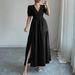Women's Clothing Deep V High End Dress Women's Clothing Spring And Summer Skirt Fairy_ecoleips.com