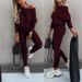 Aria Basics 2026 Foreign Trade Solid Color Fashion Casual Tie-shoulder Sports Pants Long Set For Women, European And American Trend_ecoleips.com