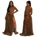 Women's Clothing Fashion Women's Sexy Leopard Print Long Sleeve Slit Dress_ecoleips.com