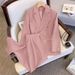 girl 2025 New Double-Breasted For Women, Casual Versatile Slim Fit Metal Button Two-Piece Suit Set Trendy_ecoleips.com