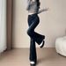 High-waisted, Non-tight-fitting, Slightly Flared Women's Jeans, 2025 Autumn Winter New Style, Slimming And Ultra-trendy_ecoleips.com