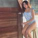 Women's Lace-Up Floral One-Piece Swimsuit With Detachable Umbrella Skirt_ecoleips.com