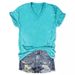 Custom-made From A Provided Image, Cross-border Women's European And American Casual Loose-fit Pullover V-neck_ecoleips.com