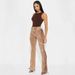 Women's Clothing Straps Drawstring Hot Girl Jeans Trousers_ecoleips.com