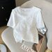 Women's Clothing Design Hollow Shawl Mesh Top T Shirt Ice Silk Sweater_ecoleips.com