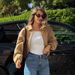 Women's Casual Lapel Zipper Puff Jacket – Lightweight Quilted Coat For Autumn & Winter, Stylish Outerwear For Work & Daily Wear_ecoleips.com