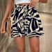 2026 Summer New Women's Shorts Strap Print Mini Skirt Elastic Belt Trouser Skirt_ecoleips.com