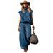 2026 European And American Independent Station Cross-Border Fashion New Western Style Sleeveless Wide-Leg Tapered_ecoleips.com