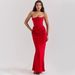 Verve New Autumn Winter Fashion Women's Fashionable Strapless Sexy Backless Slim Evening Dress Women_ecoleips.com