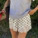 Women's Autumn Digital Print Polka Dot Lace Trim Patchwork Satin Wide Leg Casual Comfort Shorts_ecoleips.com