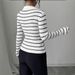 Women's American Style Striped Long Sleeve T-Shirt Slim Fit Knitted Base Layer Top for Europe And America_ecoleips.com