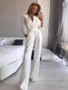 K New Jumpsuit With Slanted Collar And Mid Waist Temperament For Commuting_ecoleips.com