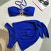 Cross-Border Foreign Trade Two-Piece Sexy Strapless Hot-Selling Three-Piece Bikini Swimsuit Women's Set European And_ecoleips.com