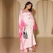 Modest Abaya Dress Women's Gradient Color Party Dress Plus Size Bat Sleeve Fashion England Style Polyester Spring/Autumn Summer Dress_ecoleips.com