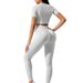 Women's Clothing Suit Women's High Waist Hip Lifting Navel Exposed T Shirt Outdoor Running Training Suit_ecoleips.com