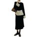 Elegant Sophisticated Vintage Hong Kong Style Casual Knitted Sweater Paired With A Skirt Two-piece Set For Autumn And_ecoleips.com