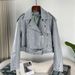 Women's Clothing Ladies Spring And Autumn Ladies New Lapel Short Jacket Style Motorcycle Fashion Casual Style Slim Leather Jacket_ecoleips.com
