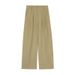 Suitable For All Seasons CLEAN SPACE Versatile Breathable Casual For Women 2025 Thirteen Lines New Korean Style High Waist Loose Pants 55179_ecoleips.com