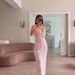 Women’s Low-Cut Floral Print Slit Dress – Sexy Vacation Mini Dress, Retro & Bodycon Strap Dress_ecoleips.com