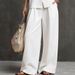 2026 European American Summer Women's Casual Linen Set: Sleeveless Vest + Wide-Leg Pants, Gentle And Elegant_ecoleips.com