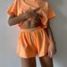 Women's Clothing Jogging Sports Style Suit Short Sleeved T Shirt Wide Leg Pants Shorts Beach Leisure Two Piece Suit_ecoleips.com