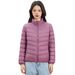 Pinghu Chixin New National Standard 90 Simple Solid Color Women's Stand Collar Lightweight Down Jacket For Women_ecoleips.com